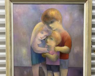 FTH126- Framed Painting On Canvas By Dietrich Grunewald