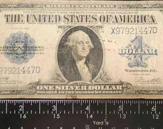 FTH422 - 1923 Oversized $1 Silver Dollar Note