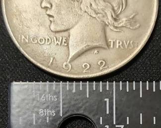 FTH407 - 1922 US Peace Silver Dollar