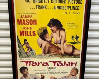 FTH281 Framed Tiara Tahiti Movie Poster 