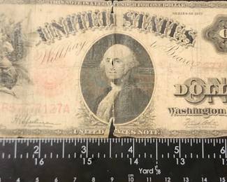 FTH425 - 1917 US $1 Red Seal Legal Tender