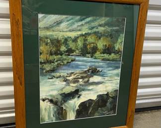 FTH282 Framed Scenic Original? Painting 