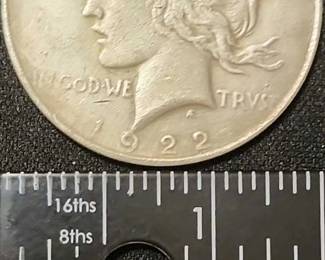 FTH408 - 1922 US Peace Silver Dollar