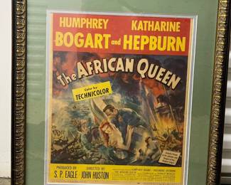 FTH143- Framed 1951 Classic The Aftican Queen Movie Poster 