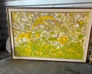 FTH380- Oil Serigraph On Board By Artist Dietrich Grunewald 