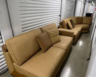 FTH483- (3) Piece Modular Leather Like Sofa