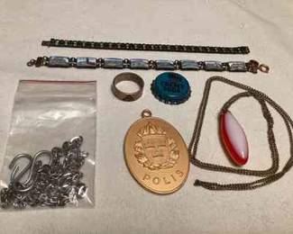 FTH805 Sterling Silver Bracelet, Masonic Ring, Bottle Cap & More!