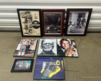 FTH217- Assorted Framed Movie Memorabilia 