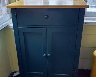 Contemporary two tone 2 door cabinet