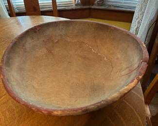 Primitive Wooden Dough Bowl