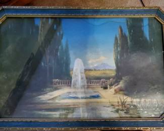 R Atkinson Fox - "Fountain of Love" Framed