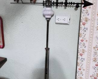 Lightning rod cow weathervane 
