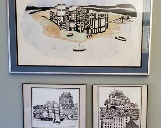 LUEBEC VILLAGE  and Chateau Frontenac 