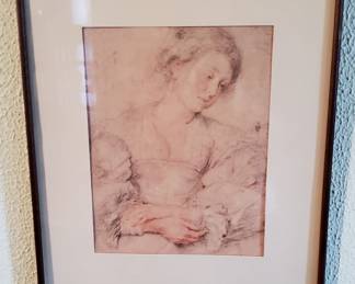 Young Woman With Crossed Hands By Paul Rubens