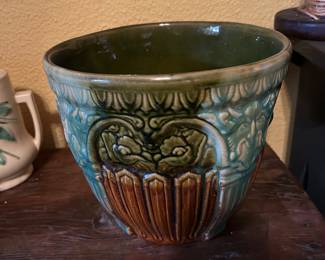 1927 Brush Pottery Blended Glaze Jardiniere
