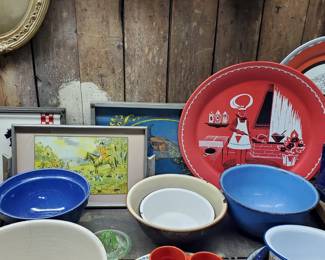 Vintage tray collection