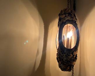 MCM Tom Greene Feldman touch cut Brutalist Brass Chandlier 