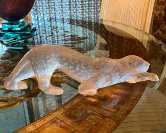 Lalique Panther Large Sculpture 