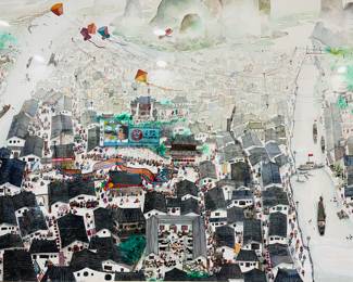 Vivian Lee original watercolor. This has been a store favorite. It was purchased in 1987 at Laguna Gloria from the artist.