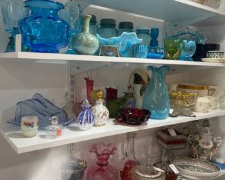 Antique glassware of all kinds.