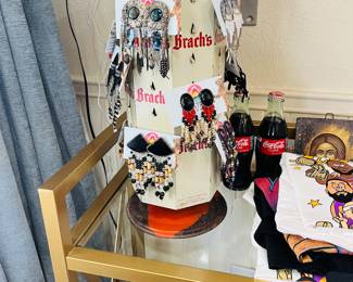 Handmade stone earrings from the 1980's and I love them.