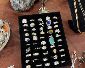 Sterling silver rings. Vintage of every kind. All from 1 client!