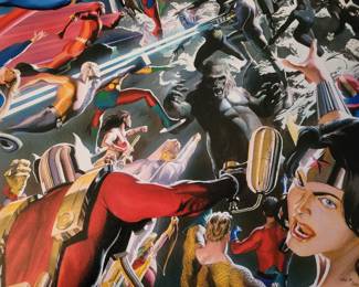 DC Heroes & Villains Mythology Good vs Evil on Canvas