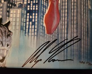 Legendary Heroes Batman & Superman Giclee on Canvas