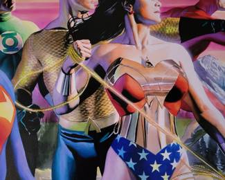 In the Light of Justice Giclee on Canvas Wonder Woman- Aquaman