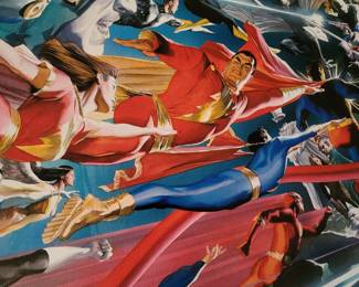 DC Heroes & Villains Mythology Good vs Evil on Canvas