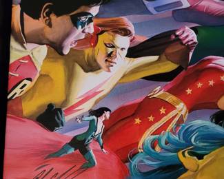 DC Heroes & Villains Mythology Good vs Evil on Canvas