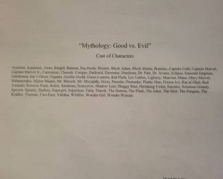 DC Heroes & Villains Mythology Good vs Evil on Canvas