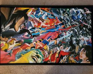 DC Heroes & Villains Mythology Good vs Evil on Canvas