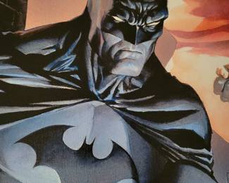 Legendary Heroes Batman & Superman Giclee on Canvas