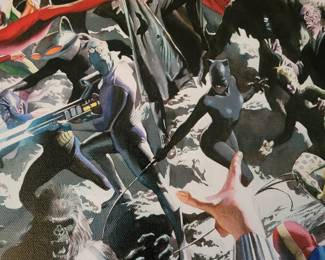 DC Heroes & Villains Mythology Good vs Evil on Canvas