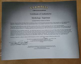 Superman Mythology Artist Proof Giclee