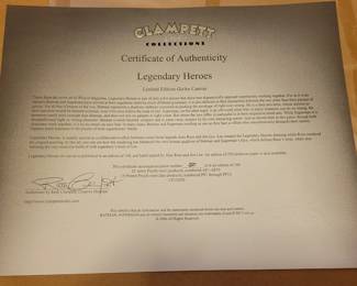 Legendary Heroes Batman & Superman Giclee on Canvas