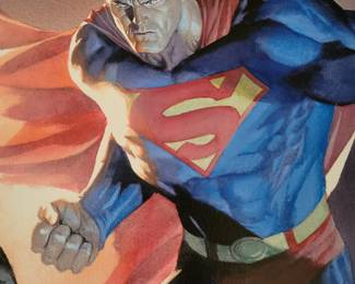 Legendary Heroes Batman & Superman Giclee on Canvas