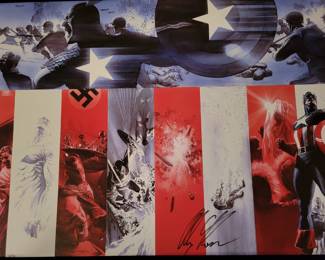 Captain America - Origins of Captain America LE on Canvas
