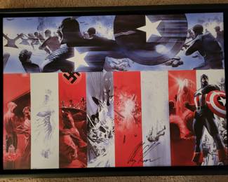 Captain America - Origins of Captain America LE on Canvas