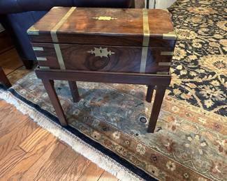 Antique campaign  writing desk; $325