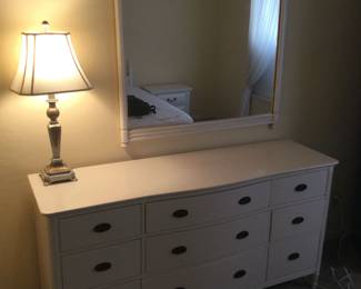 Delightful Dresser, Magnificent Mirror, And Lovely Lamp