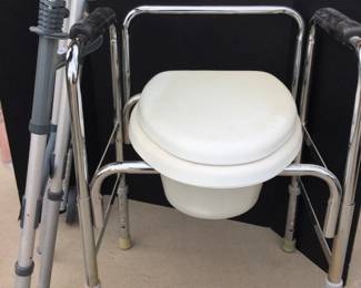 Handicap Portable Potty Plus Sturdy Walker 