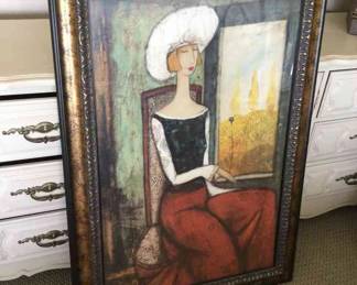 La Chapeau Blanc Print