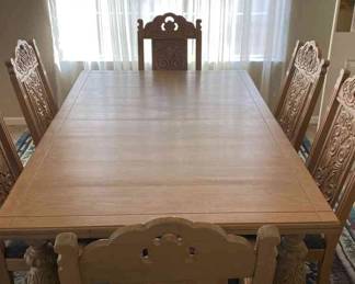  03 Vintage White Wash Elegant Dining 