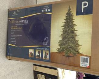 Still In The Box Christmas Tree, Lights, Secondary Xmas Tree, Just In Time For Christmas 