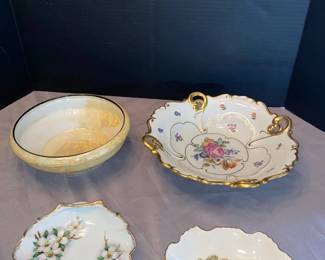 Dogwood, Germany, And Eoyal Rochester Vintage Glass Pieces