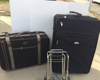 AA Large Suitcase, Ricardo Medium Suitcase , Luggage Cart 
