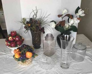 Beautiful Glass And Porcelain Decor