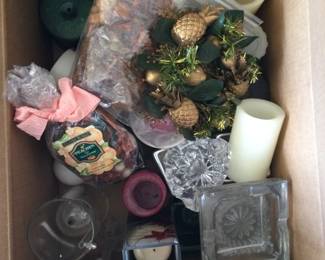 Assorted Candles And Potpourri 